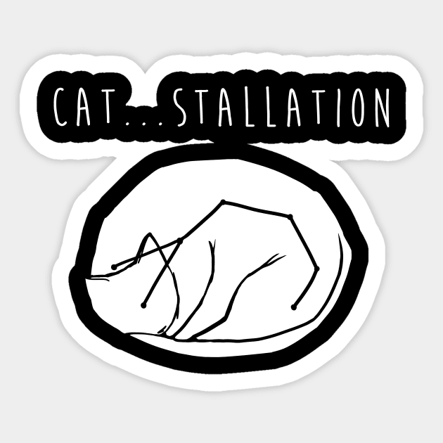 Cat...stallation Sticker by WytchGlytch